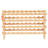 36 Bottle Stackable Modular Wine Rack Bamboo Wood Display Shelf 4-Tier