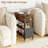 Daymien End Table Set with Storage and Built-In Outlets