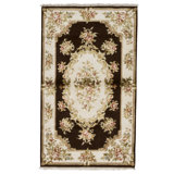 Handmade Silk and Wool Area Rug