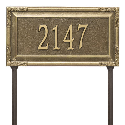 Plaque d'adresse sur 1 ligne Gardengate