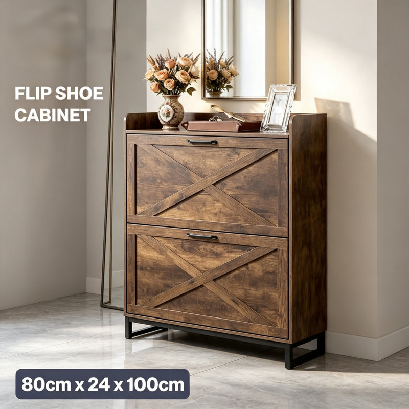 12 Pair Shoe Storage Cabinet