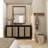 Solid Wood Frame Rectangle Mirror-965794035
