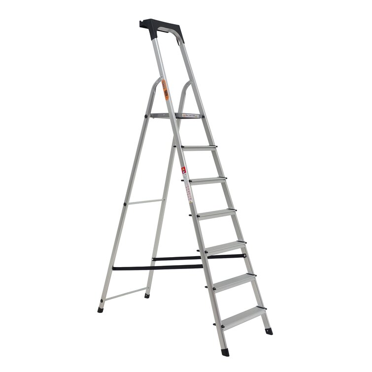 7 - Step Aluminium Lightweight Folding Step Ladder
