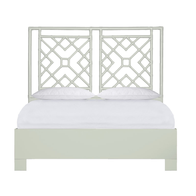 Lit plateforme Ananias, Vert menthe, Grand