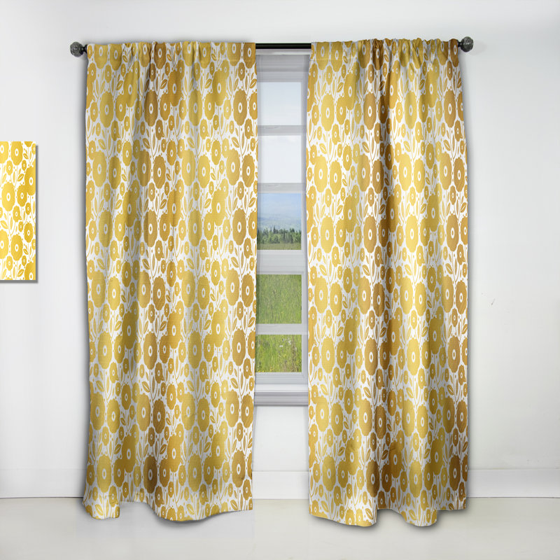 Rideau en lin / polyester, L 52 po x L 84 po
