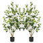Camélia artificiel en pot, plante en pot à fleurs artificielles avec verdure réaliste pour la maison, le bureau et le vestibule-1130033268-1130033277