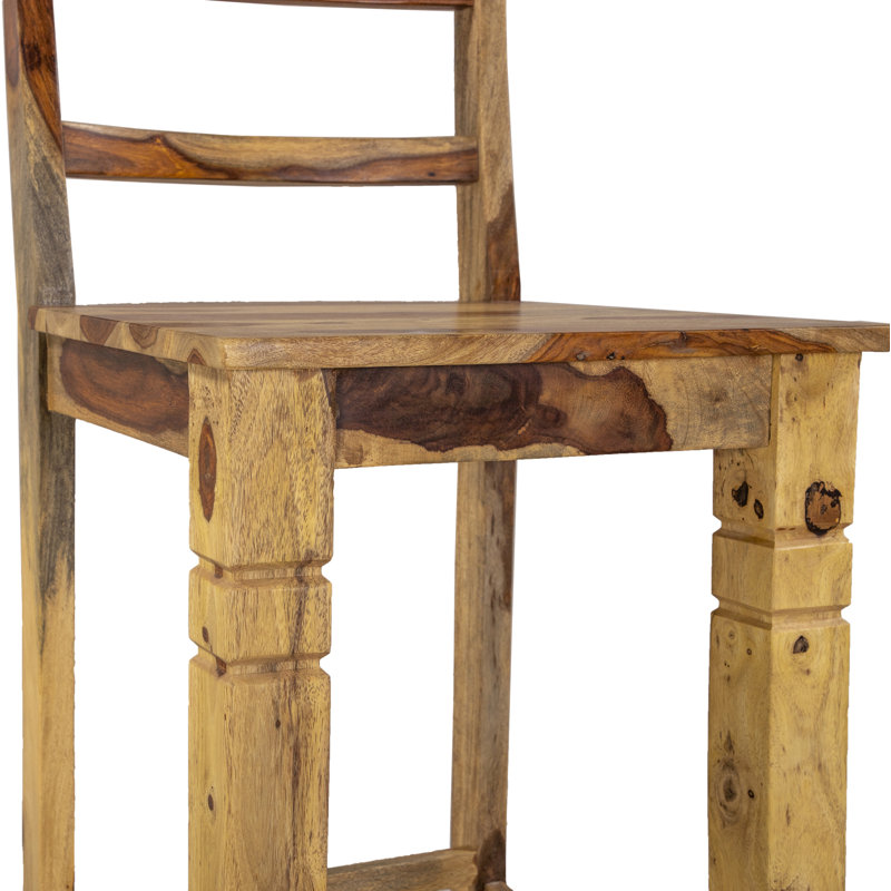 Traci Solid Wood Counter Stool, Brown