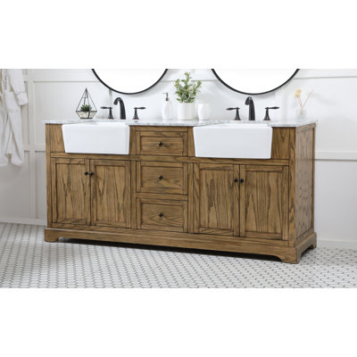 Guri 72" Double Bathroom Vanity Set