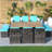Jarhia 10 - Person Wicker Patio Dining Set with Rectangular Table , Cushions Included-71663841-72041102