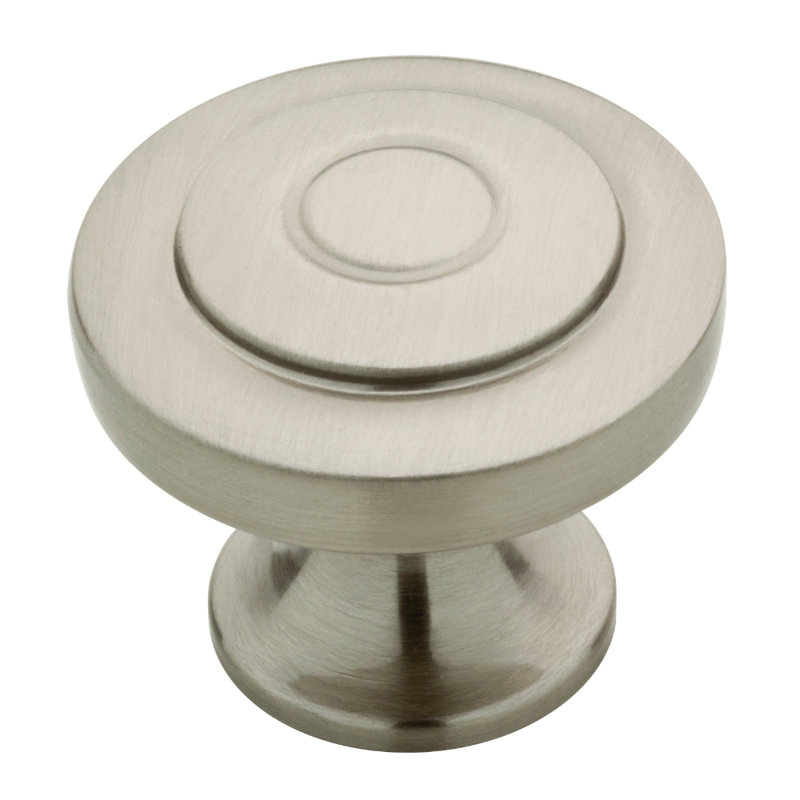 Poignée champignon 1 5/16 po de diamètre, Nickel satiné