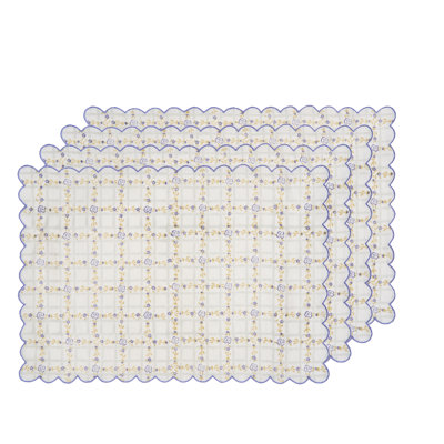 English Rose Table Placemat 14x20 Inch