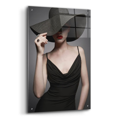 Dame en noir 3 sur plastique / acrylique par Epic Portfolio Print