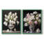 «FLORAL Series DCCIV», reproduction encadrée de qualité supérieure - prête à être accrochée - aucun clou requis - aucun clou requis-107998791-107998792