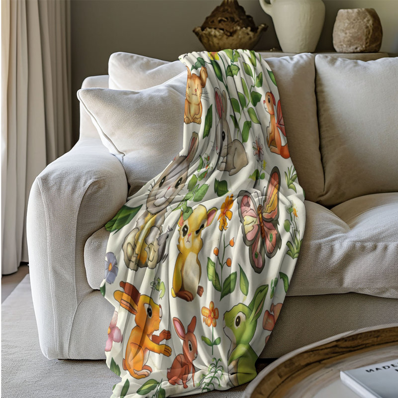 Spring Critters - 1 pièce Sherpa Premium, Lit simple