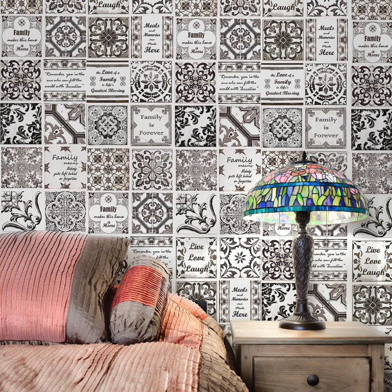50.8cm W x 50.8cm L PVC Peel and Stick Mosaic Tile