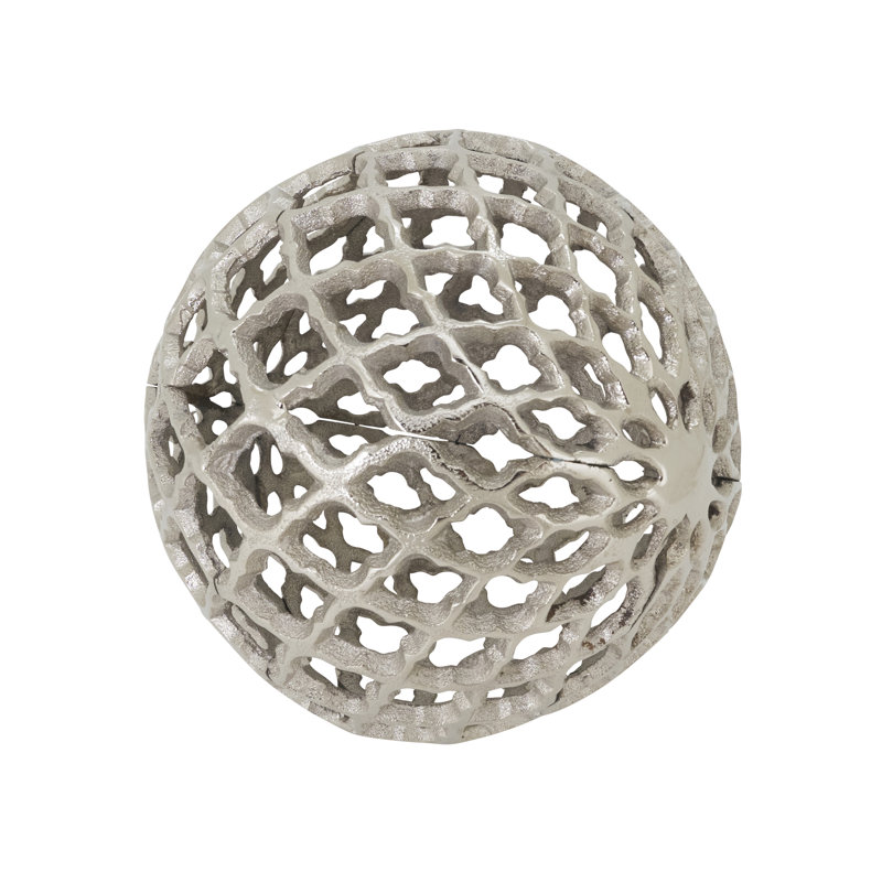Handcrafted Moroccan Accent Orb, 5" H x 5" W x 5" D