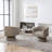 Faux Leather Swivel Barrel Chair-135525718-170896855