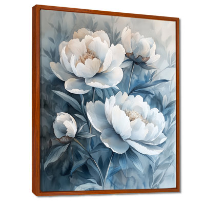 Minimalisme, ombre, pivoines, fleurs I - pivoines, art mural