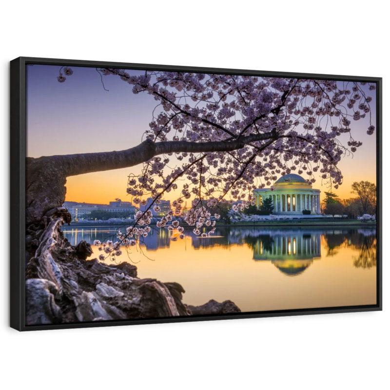 Floral et botanique «Springtime Washington DC Wall Art», H 13 po x l 19 po