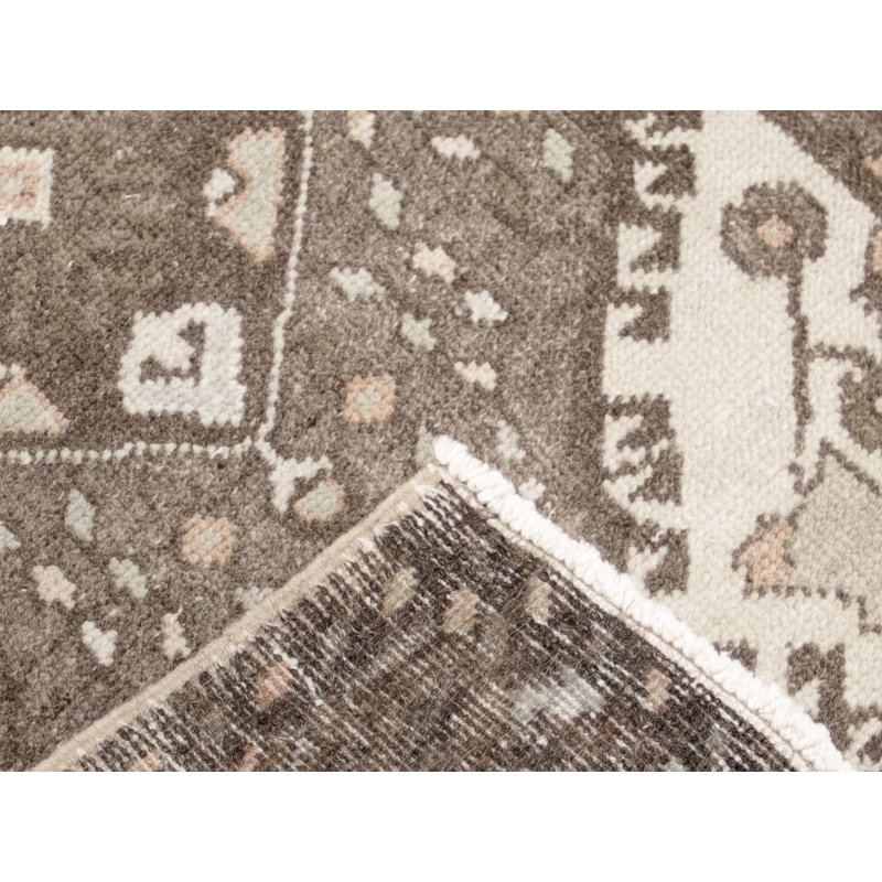 One-of-a-Kind Hand-Knotted 1960s Oushak Yastic - 1'7" x 3'1"