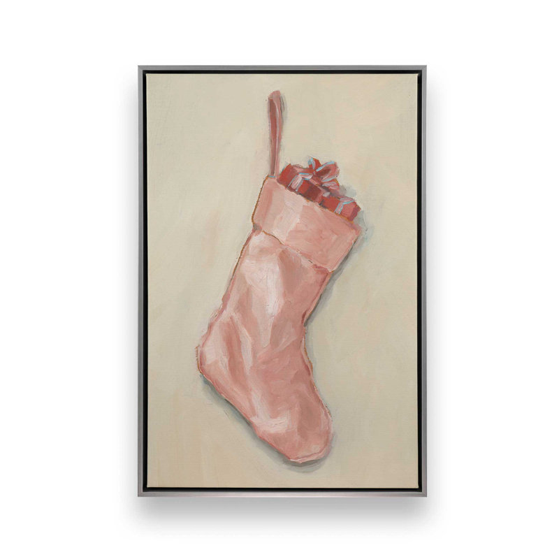 «Vibrant Stocking I» par Ethan Harper, reproduction d'art, H 48 po x l 36 po, «Floater», reproduction encadrée sans passe-par