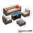 7 Piece Sectional Seating Group With Cushions-748080666