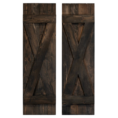Board & Batten Exterior Shutters Pair
