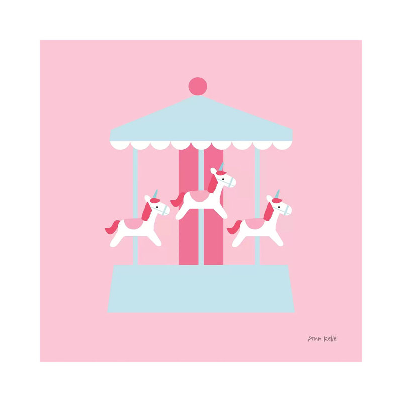 Merry Go Round by Ann Kelle - Wrapped Canvas Print, 45.72 cm H x 45.72 cm W x 3.175 cm D
