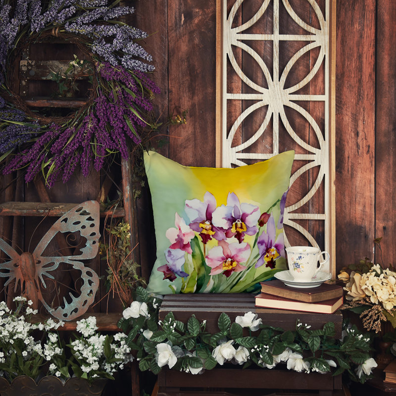 Coussin décoratif intérieur / extérieur Autre / Sans motif, H 14 po x l 14 po