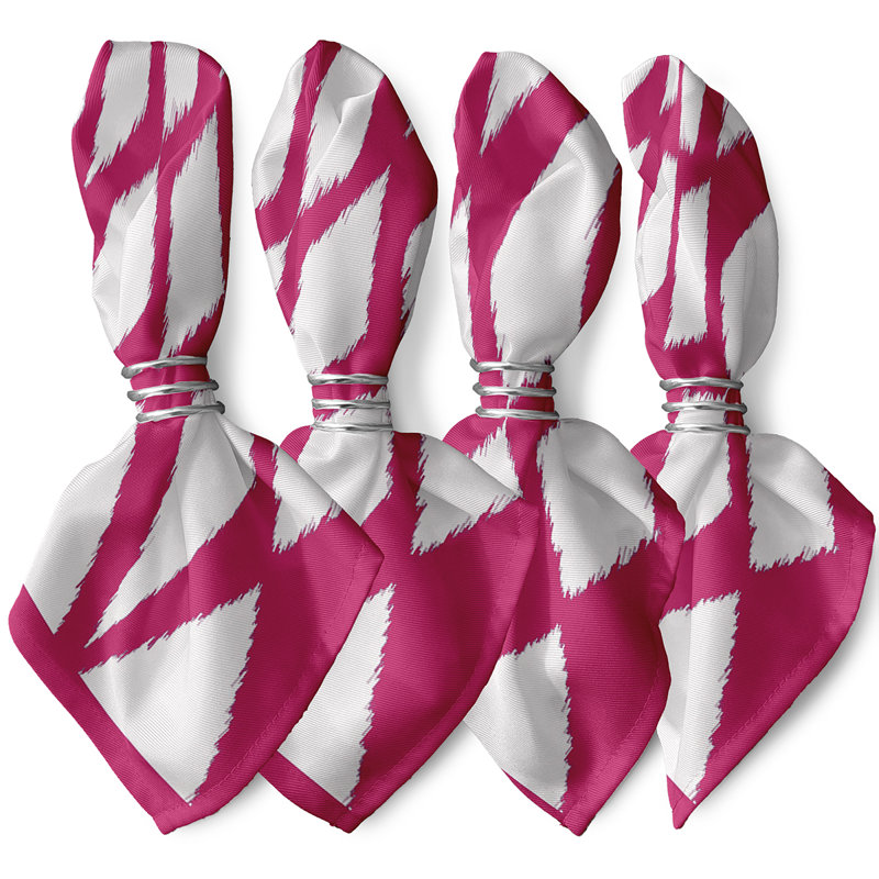 Serviette Figaro, L 18 po x L 18 po, Fushia