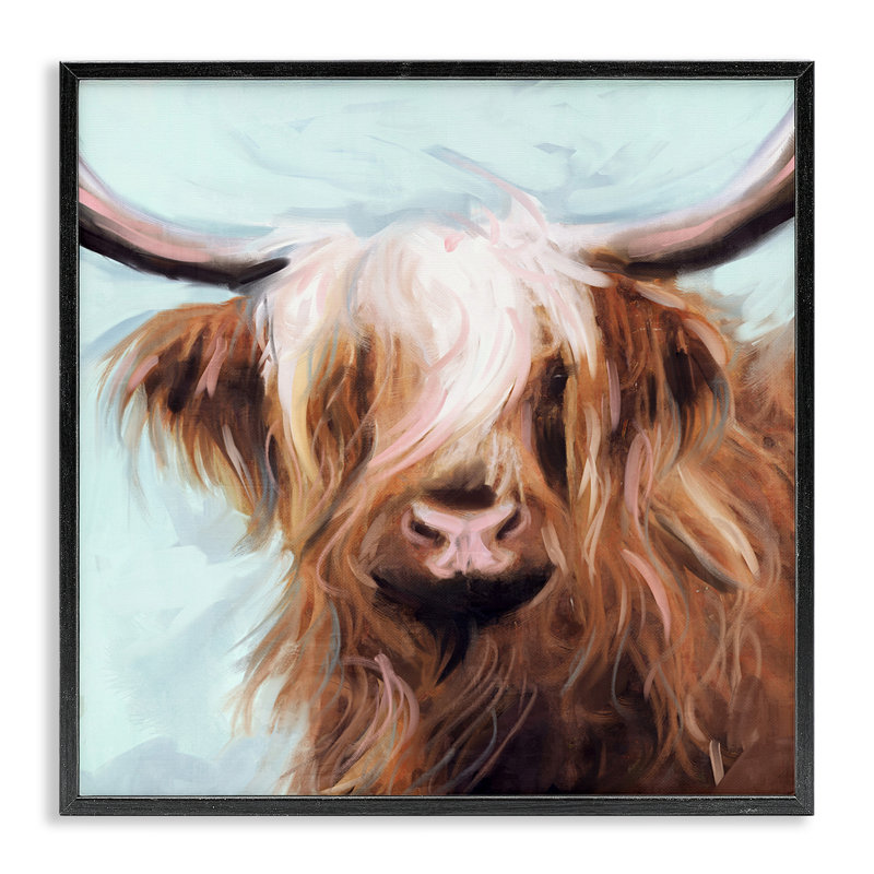Art à giclée à longs poils, par Nina Blue, Giclée encadrée noir minuit, H 17 po x l 17 po