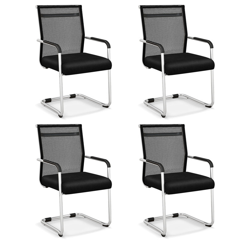 Ensemble de 4 chaises de bureau Costway