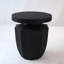 Table de jardin H 20,3 ", faux moderne, table d'appoint robuste et d'extérieur - avec