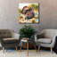  «Elegant Thanksgiving Turquie 2» par Nicole DeCamp, art mural sur toile, 37 po x 37 po