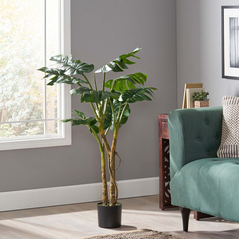 Arbre artificiel d'intérieur 47 po Monstera