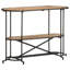 4-3 110cm Solid Wood Top Console Table-106215993
