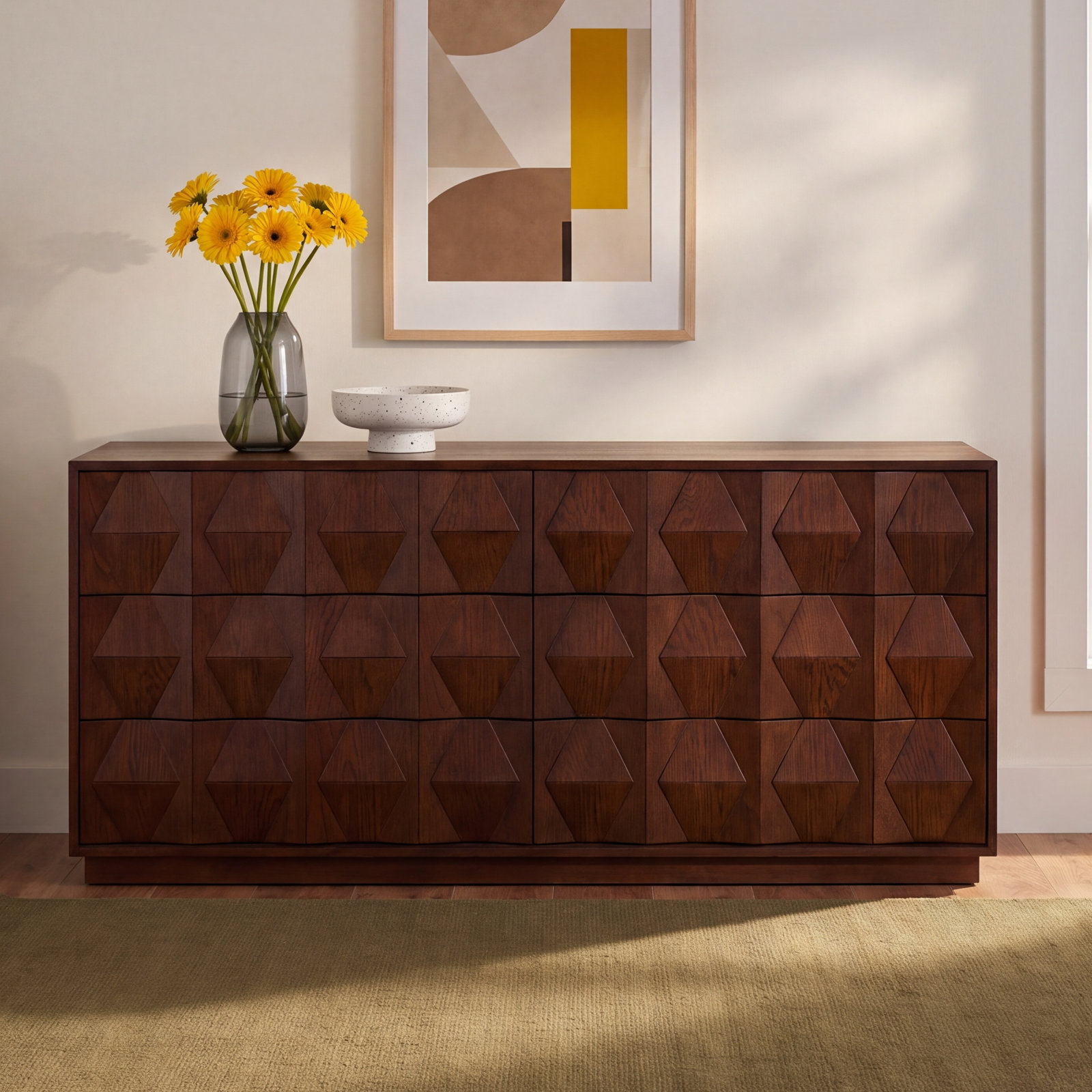 Baylor 63" Double Dresser, Walnut