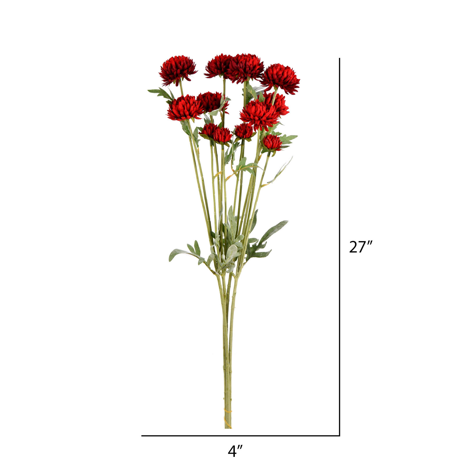 Artificial 27" Daisy Spray, Red