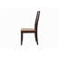 Ensemble de 2 chaises d'appoint profilées en bois d'acacia et espresso Eon avec dossier échelle