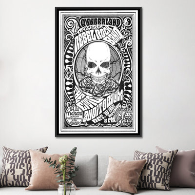 « rebel rock band », impression sur toile