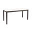 Table de ferme en bois Elliot avec plateau en marbre, naturel et blanc-180886075
