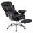 Office Chair, Big And Tall Executive Office Chair With Footrest, Leather Computer Chair, Ergonomic Reclining Chair High Back, Large Home Office Chair (Black)