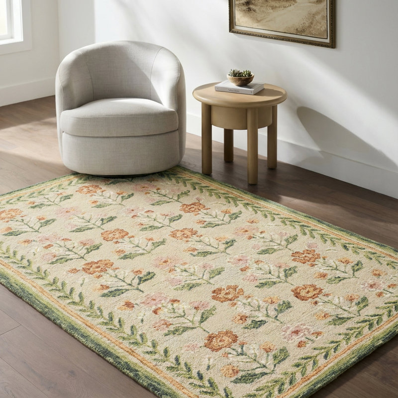 Moroccan Wool Hand Tufted Area Rug, Rectangle 200 x 275 cm