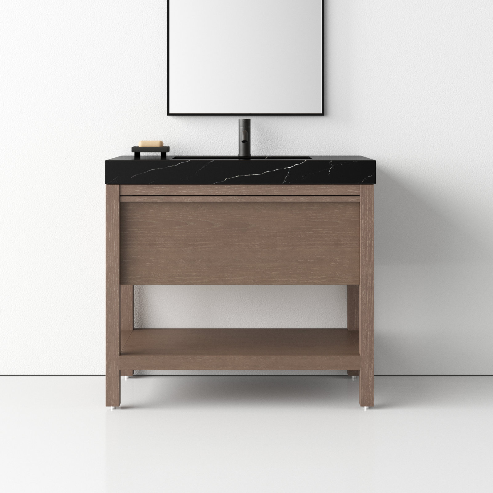 Ariane 36" Single Bathroom Vanity, Chestnut Oak