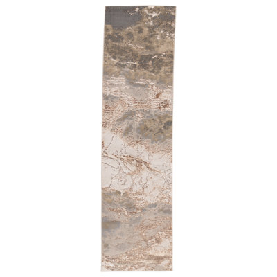 Kari Abstract Gray/Brown Indoor Area Rug
