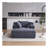 Oversized Chaise Longue Chair Indoor Modern UpholsteCorduroy Deep Seat Sofa Bed with Throw Pillows and Armrests Sleeper Sofa Couch for Living Room Bedroom Apartment-2087326880