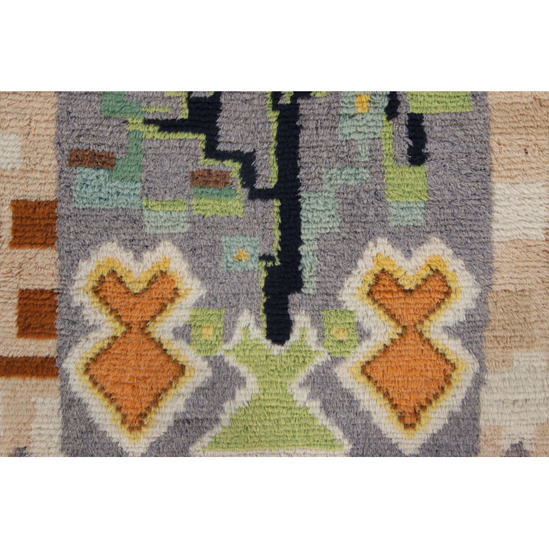 Vintage One-of-a-Kind 3'11" x 5'11" Hand Knotted Area Rug