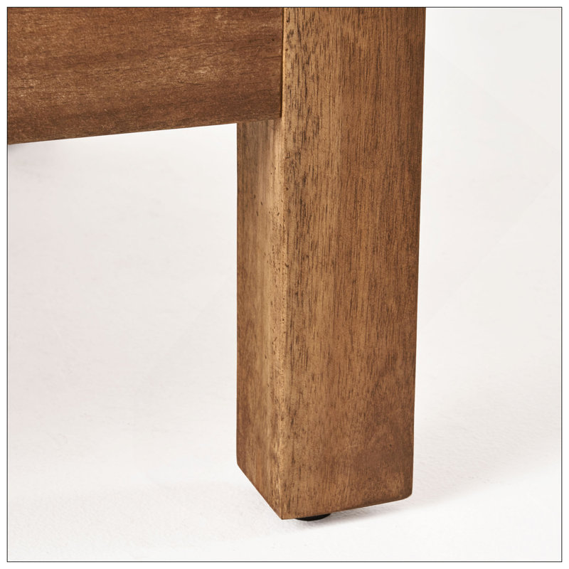 Ensemble de causeuse et de table basse en bois d'acacia exquis pour espaces extérieurs