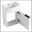 Ensemble de meuble-lavabo simple avec plateau 16,16 Rodrion