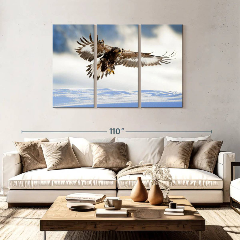 Brampt Norwegian Golden Eagle, 48" H x 74" W
